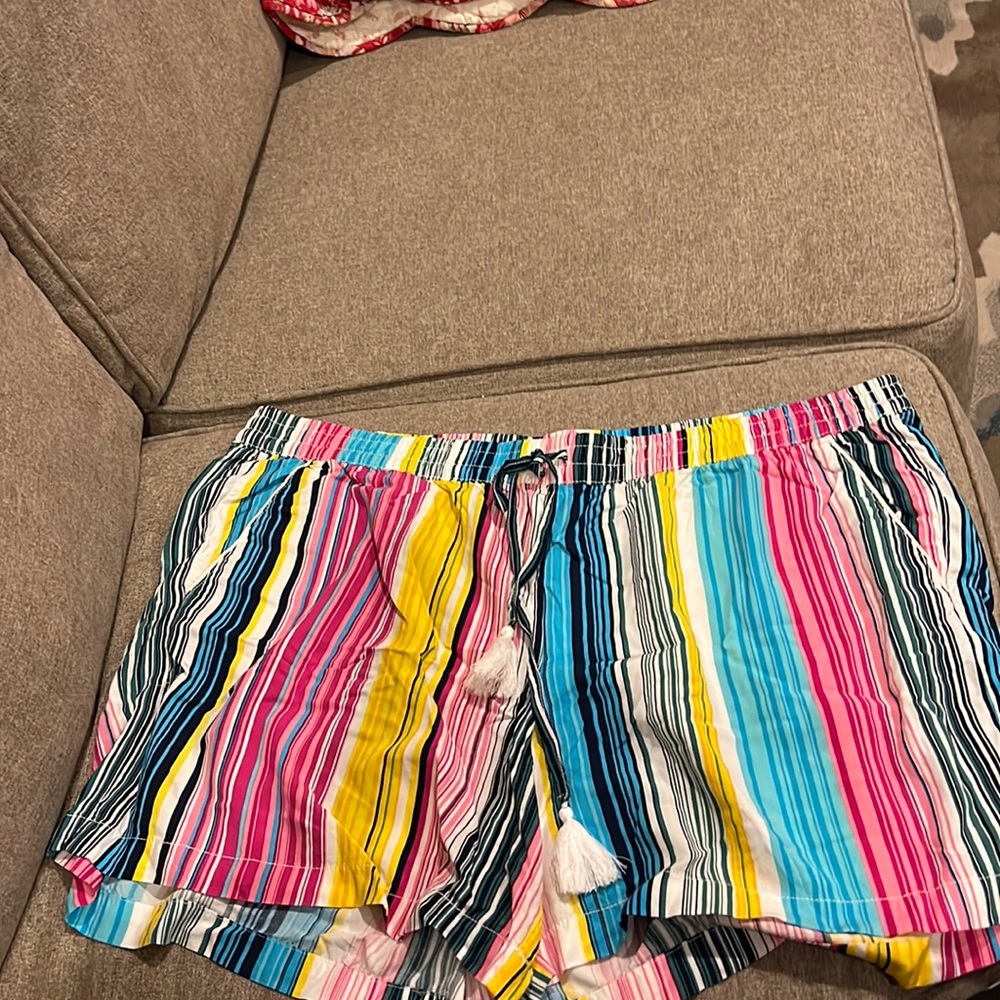 Women’s size xl striped colored shorts